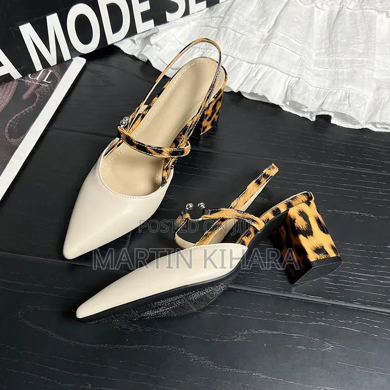 Chunky Slingback Heels (Size 36-41)