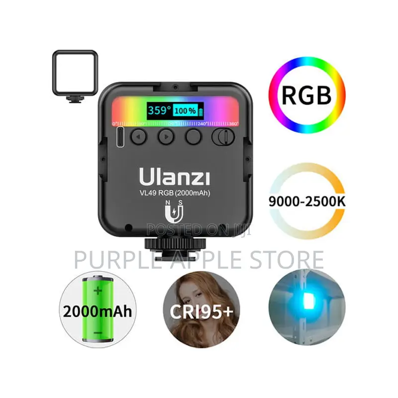 Ulanzi Vl49 Rechargeable Mini RGB Light