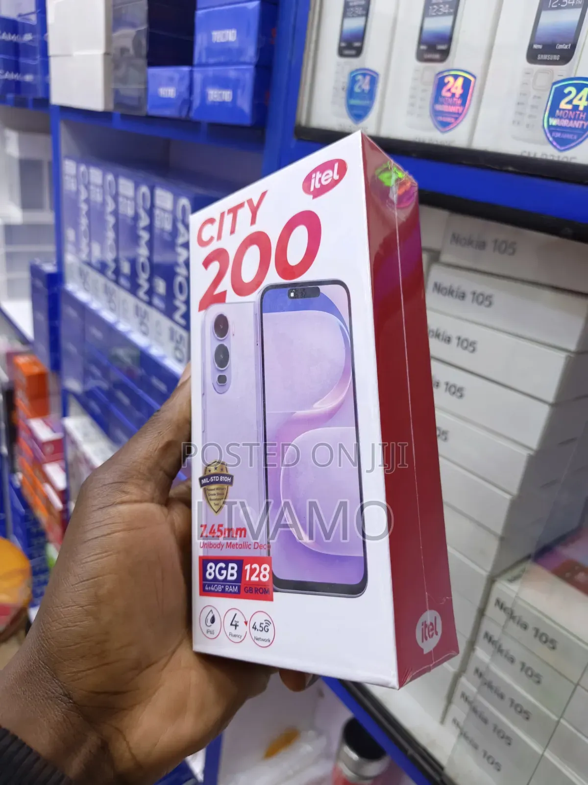 New Itel City 200 128 GB Black
