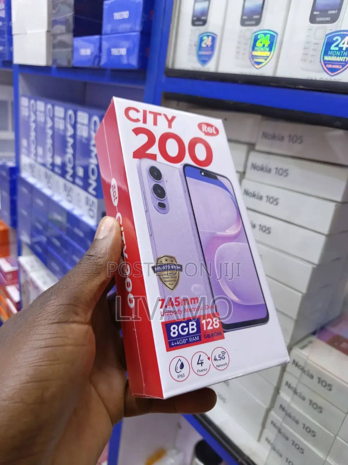 New Itel City 200 128 GB Black