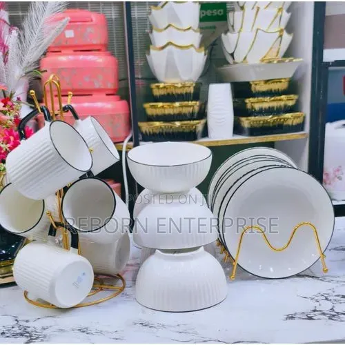 18pcs Japanese Dinner Set – Plates, Bowls Mugs Tableware Combo