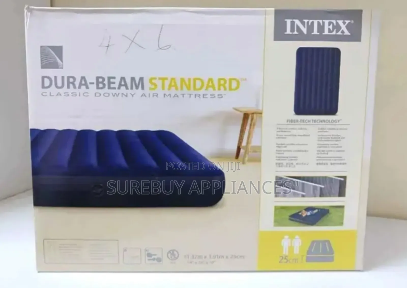 4by6 Inflatable Mattress With Free Electric Pump