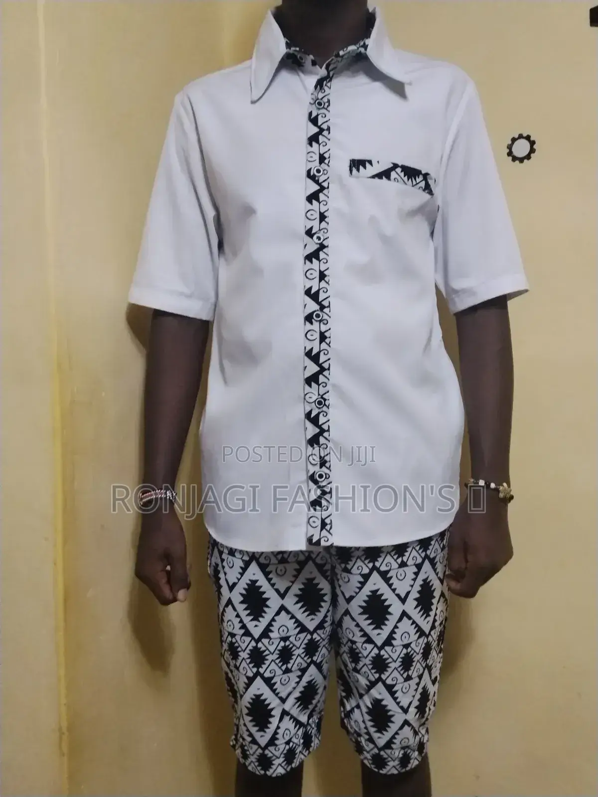 Ankara Short-Sleeved Shirt and Short