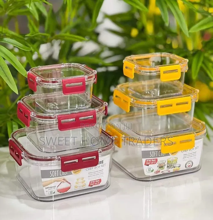 *3pcs \ Set Stackable Multipurpose Food Storage Containers Organizers