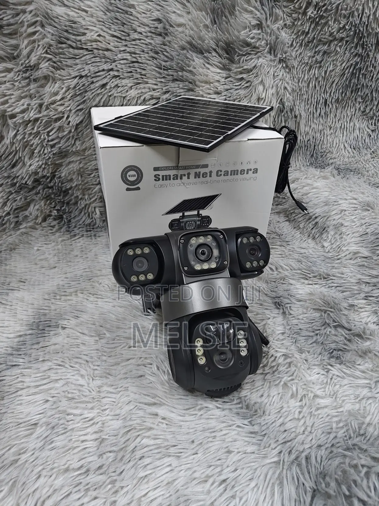 4g Triple Lens Solar Powered CCTV Wireless PTZ Camera