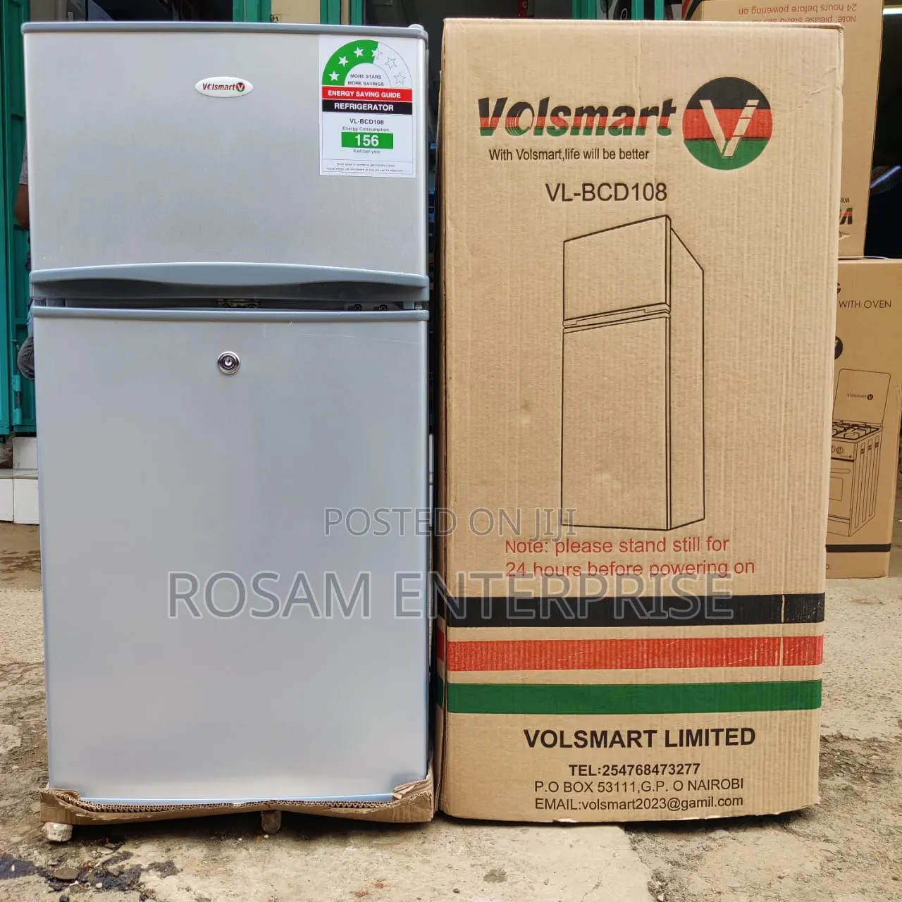 Volsmart Fridge Double Door 108litres