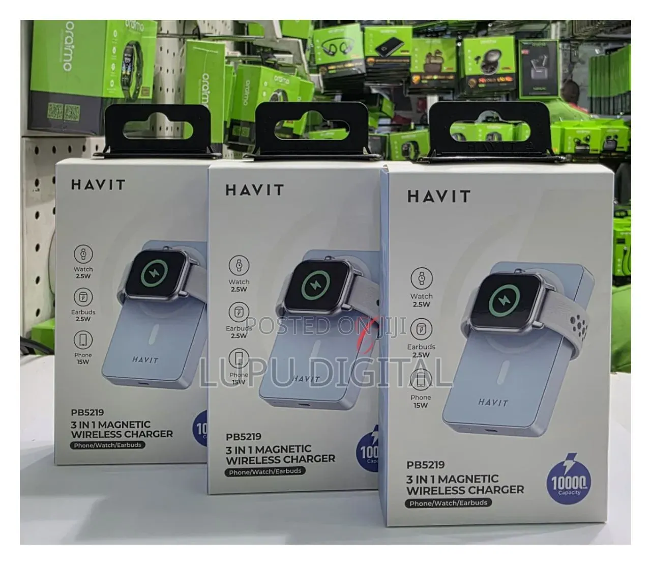 Havit Pb5219 *3 in 1* 10000mah 20w *Magnetic Wireless*