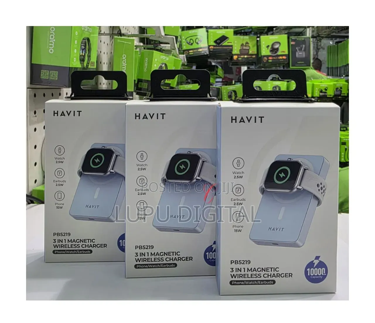 Havit Pb5219 *3 in 1* 10000mah 20w *Magnetic Wireless*