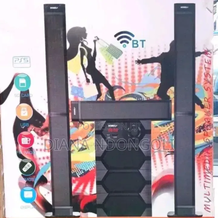 Nobel Nb-1214 5.1ch High Tech Multimedia Sound System Bt/Fm/Usb/Aux.