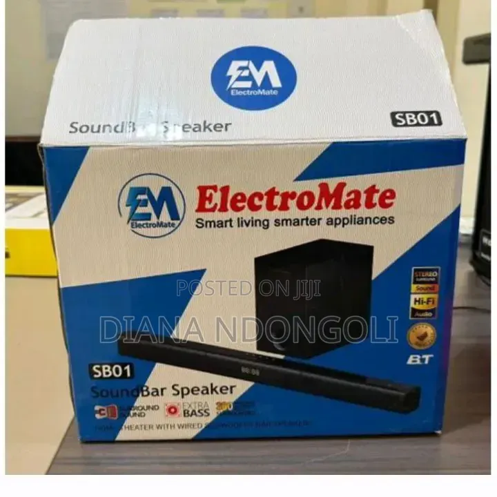 *Electromate Powerful Sb01 Soundbar Speaker With Subwoofer*