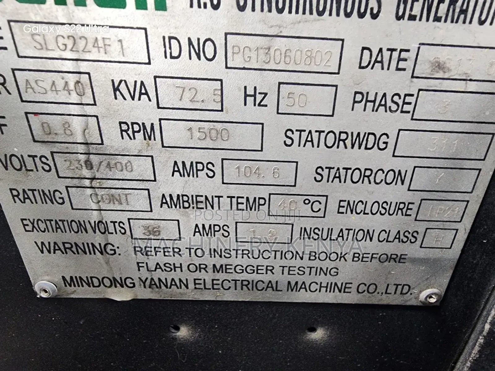 70kva Ex Uk Power Generator for Sale and Hire