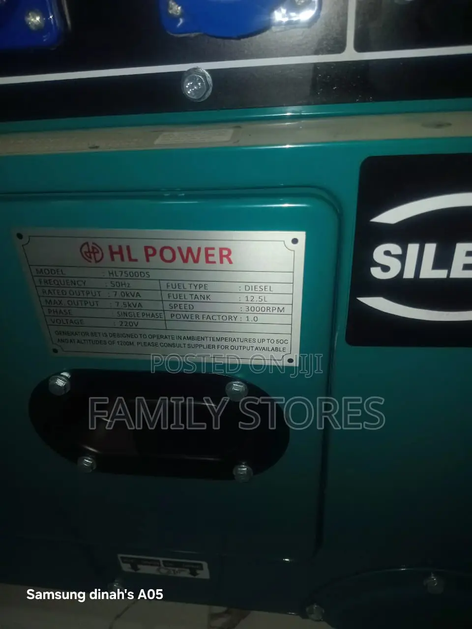 Hl Power Hl7500ds 7.5 Kva Silent Diesel Generator