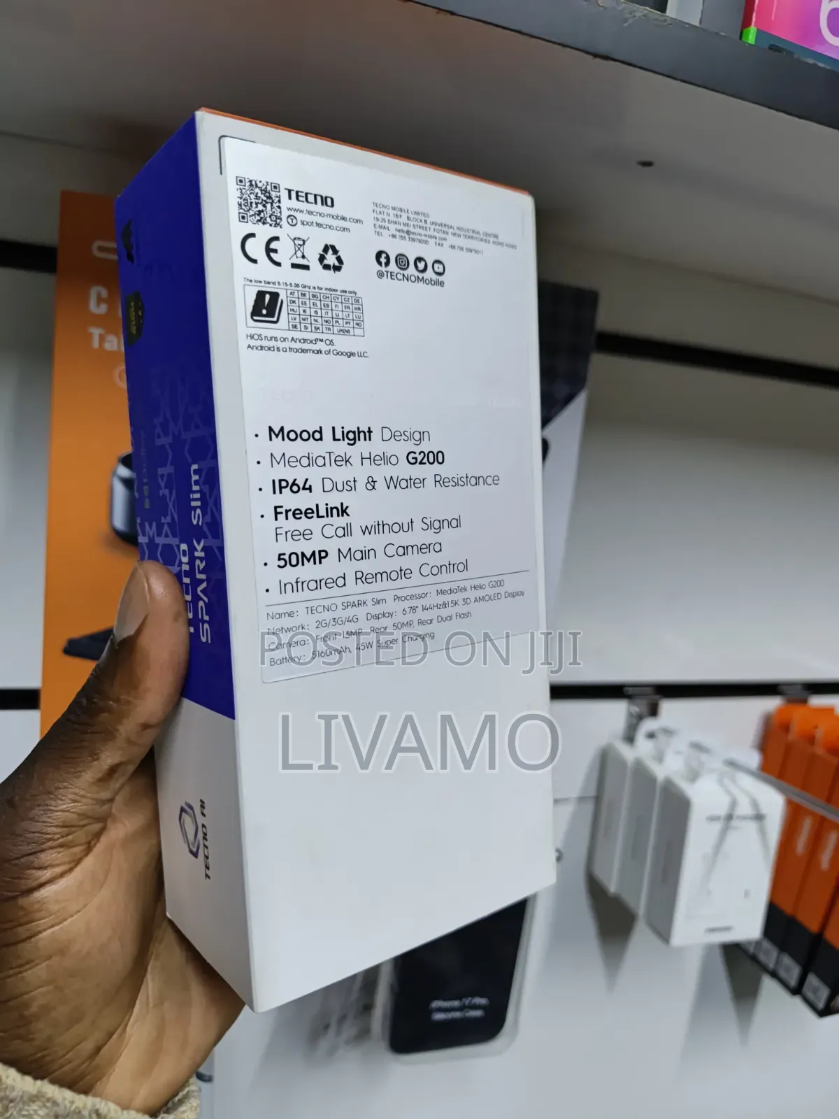 New Tecno Spark Slim 256 GB Black