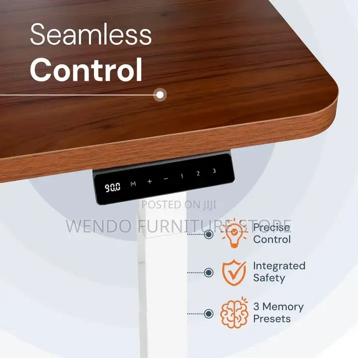 Office Desk; 1.2 Meters Electric Desk With Ergonomic Style