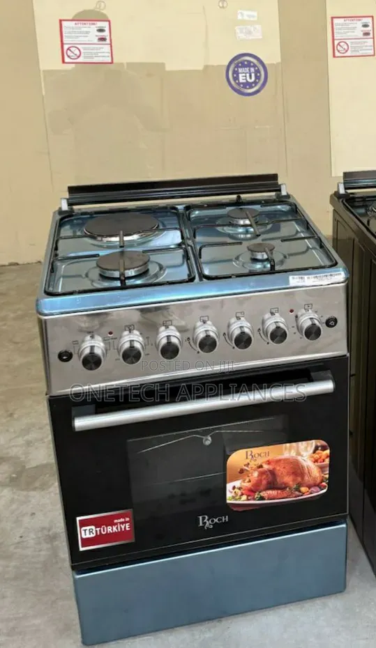 Roch 3 Gas + 1 Electric Burner Cooker - 50x55cm Turkey Model 