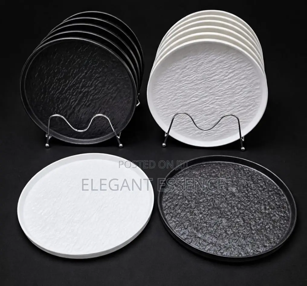 6pcs 10.5'inch Rock Glazed Ceramic Dinner Plate