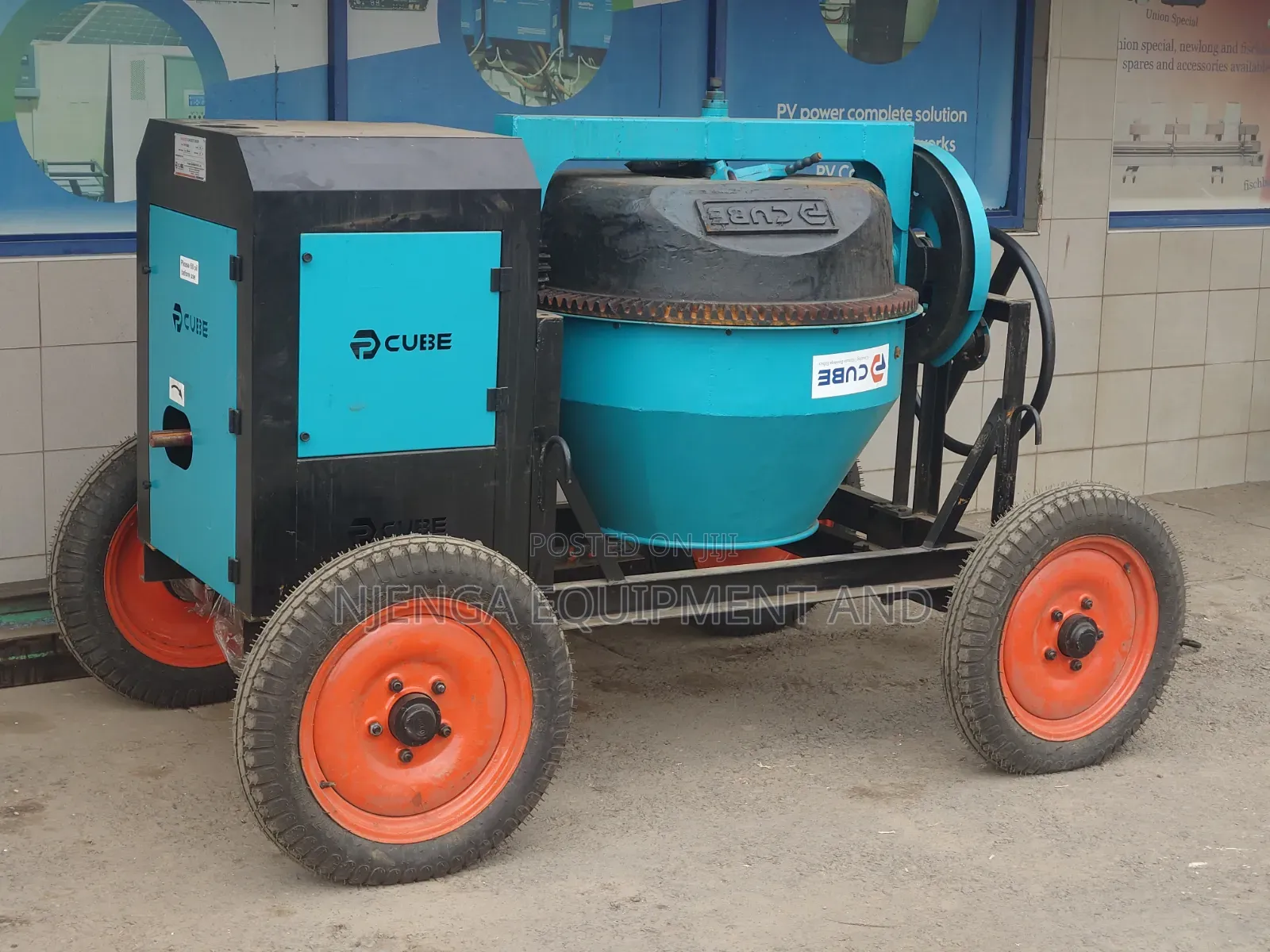 Cube Heavy Duty Concrete Mixer 500l