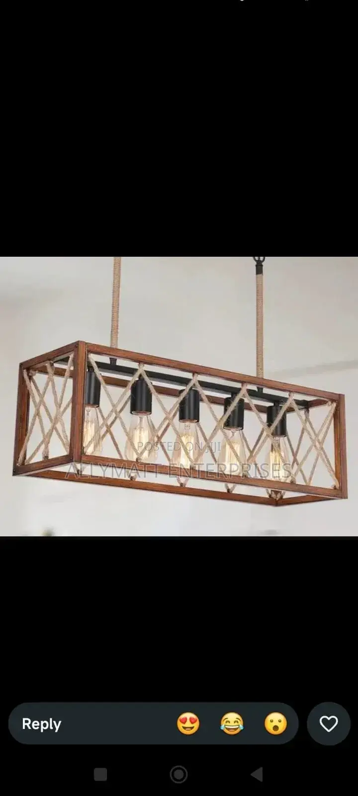 Rustic Rope Pendant Chandelier – 4 Light