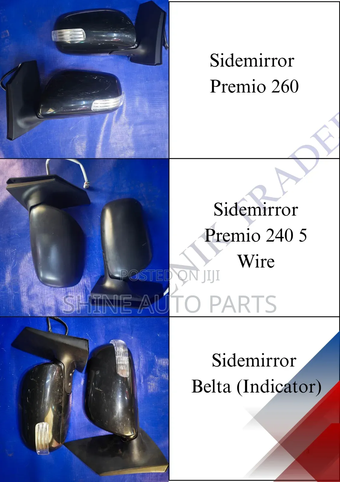 Premio 260 /240 Belta Side Mirrors