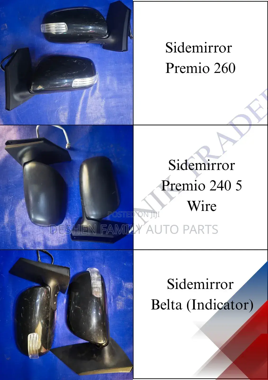 Premio 260 /240 Belta Side Mirrors