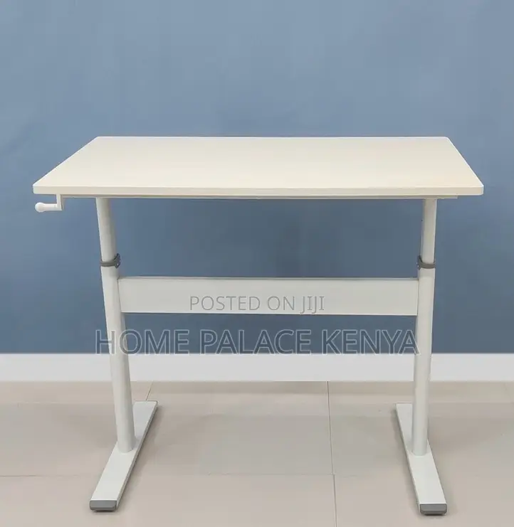 Computer Table: Manual Hand Crank Height Adjustable Desk