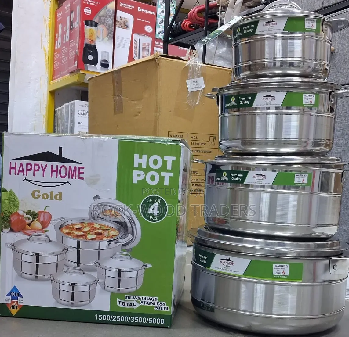 Happy Home Hot Pots 4 PCS