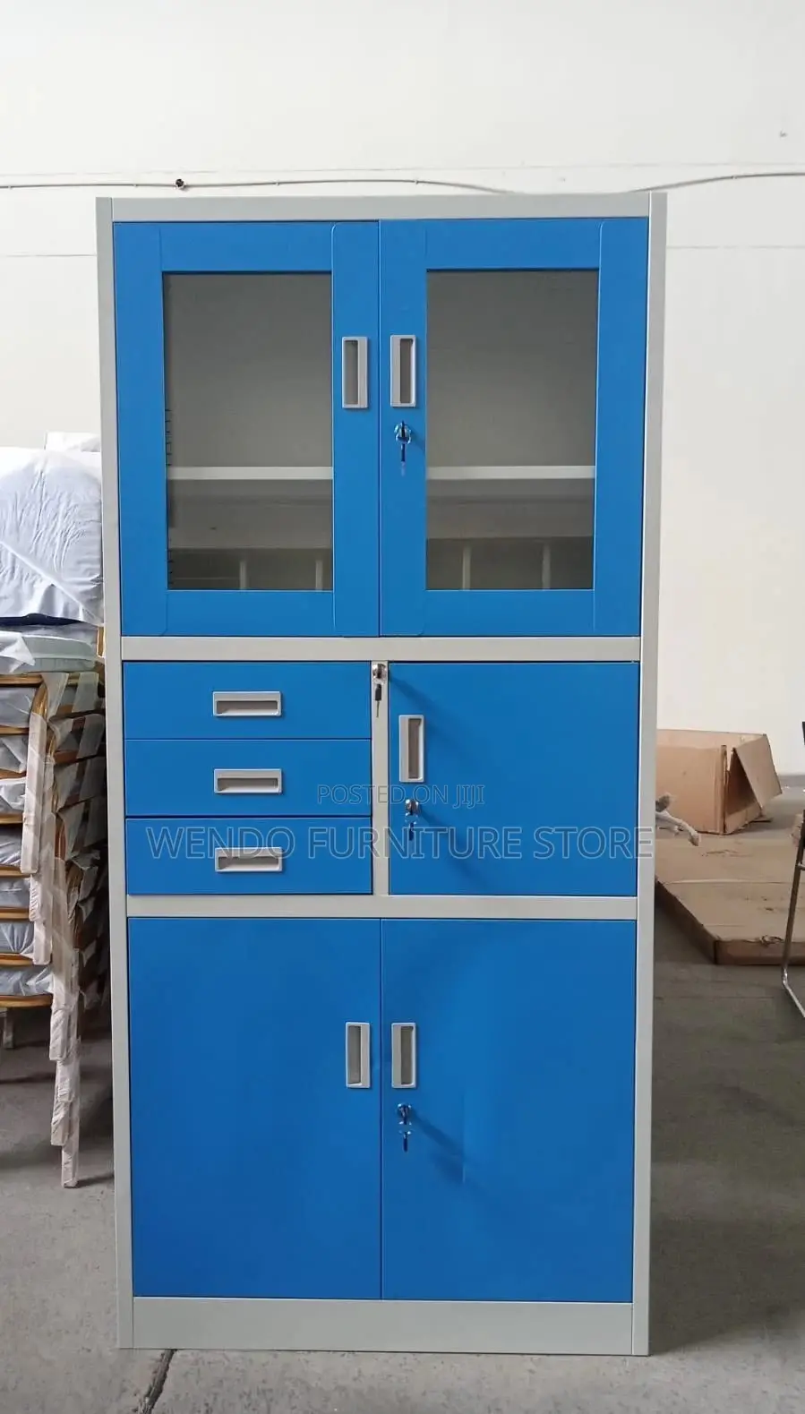 Office Cabinet Blue Filing Cabinet With Key Lock Safe Inside