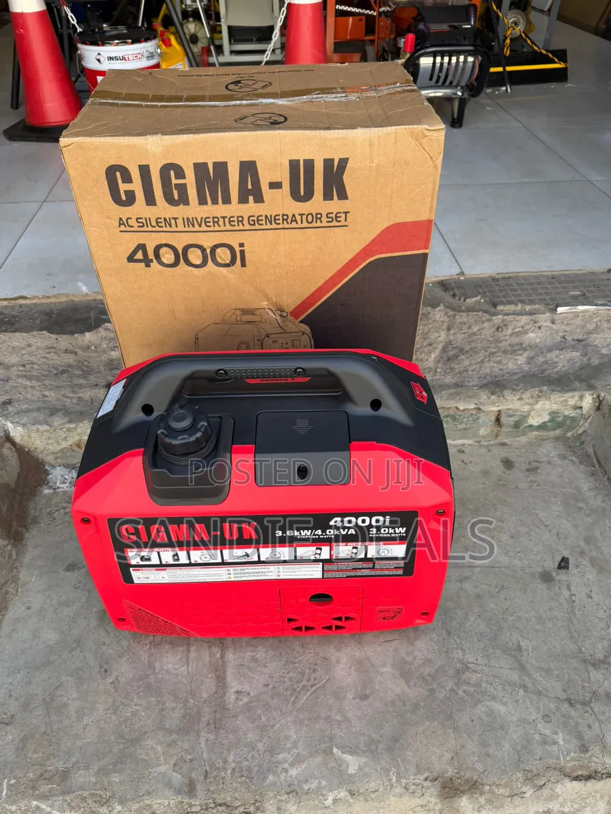 4kva, 3.6kw Cigma Uk Silent Inverter Generator 4000i