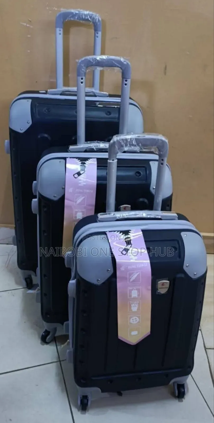 3 in 1 Fabric Suitcase