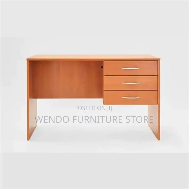 Office Desk; 1.4 Meters Brown Home Office Laptops Writing Desk