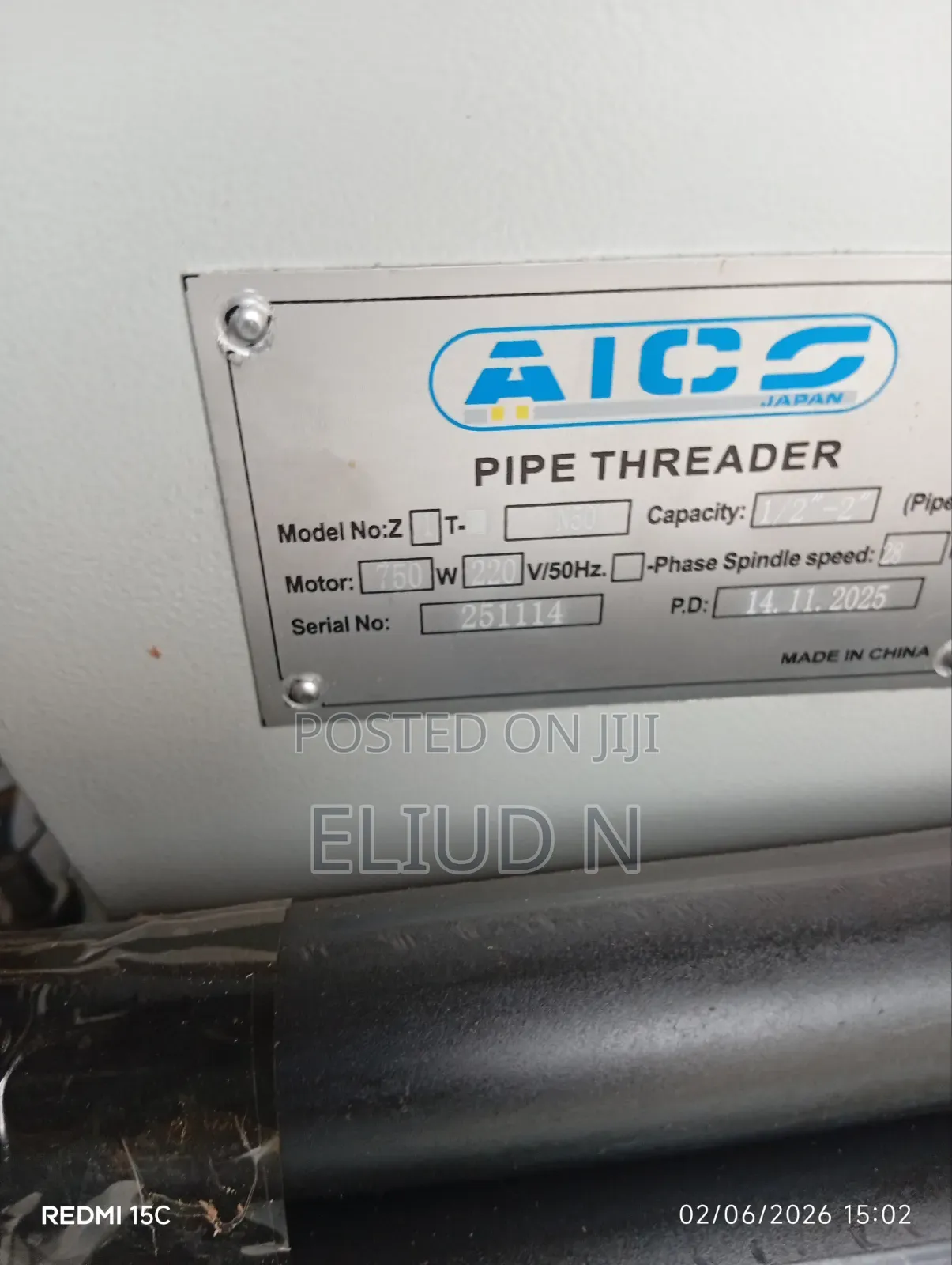 Electric Pipe Threading Machine 1/2-2"