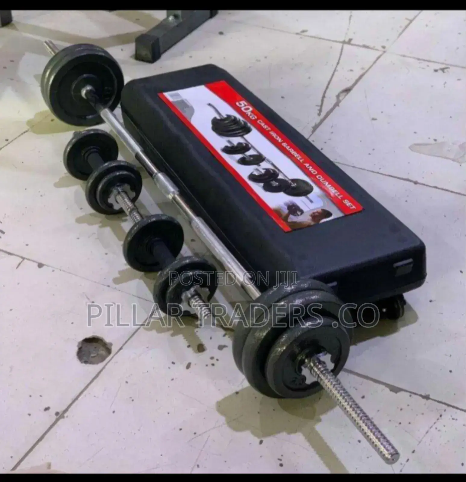 50kg Cast Iron Dumbbell Set – Heavy Duty Adjustable Weights