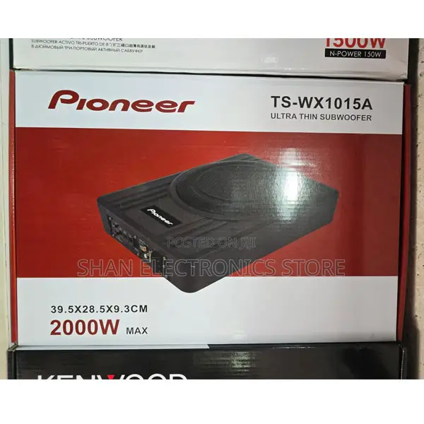 Pioneer Ts-Wx1015a Ultra Thin Active Car Subwoofer Underseat Compact