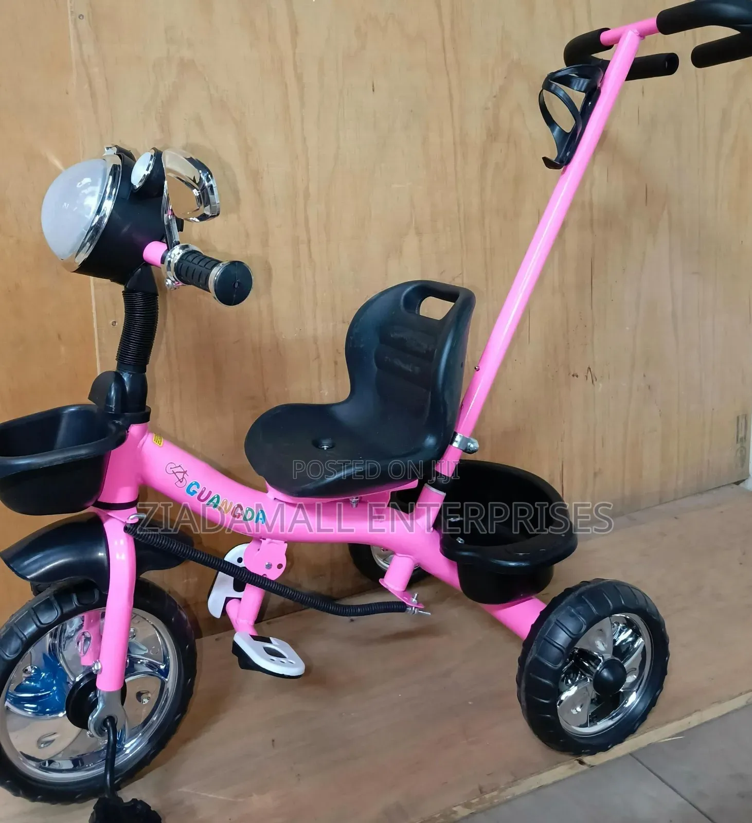 Kids Tricycle With Push Handle,Multi-Stage Usability