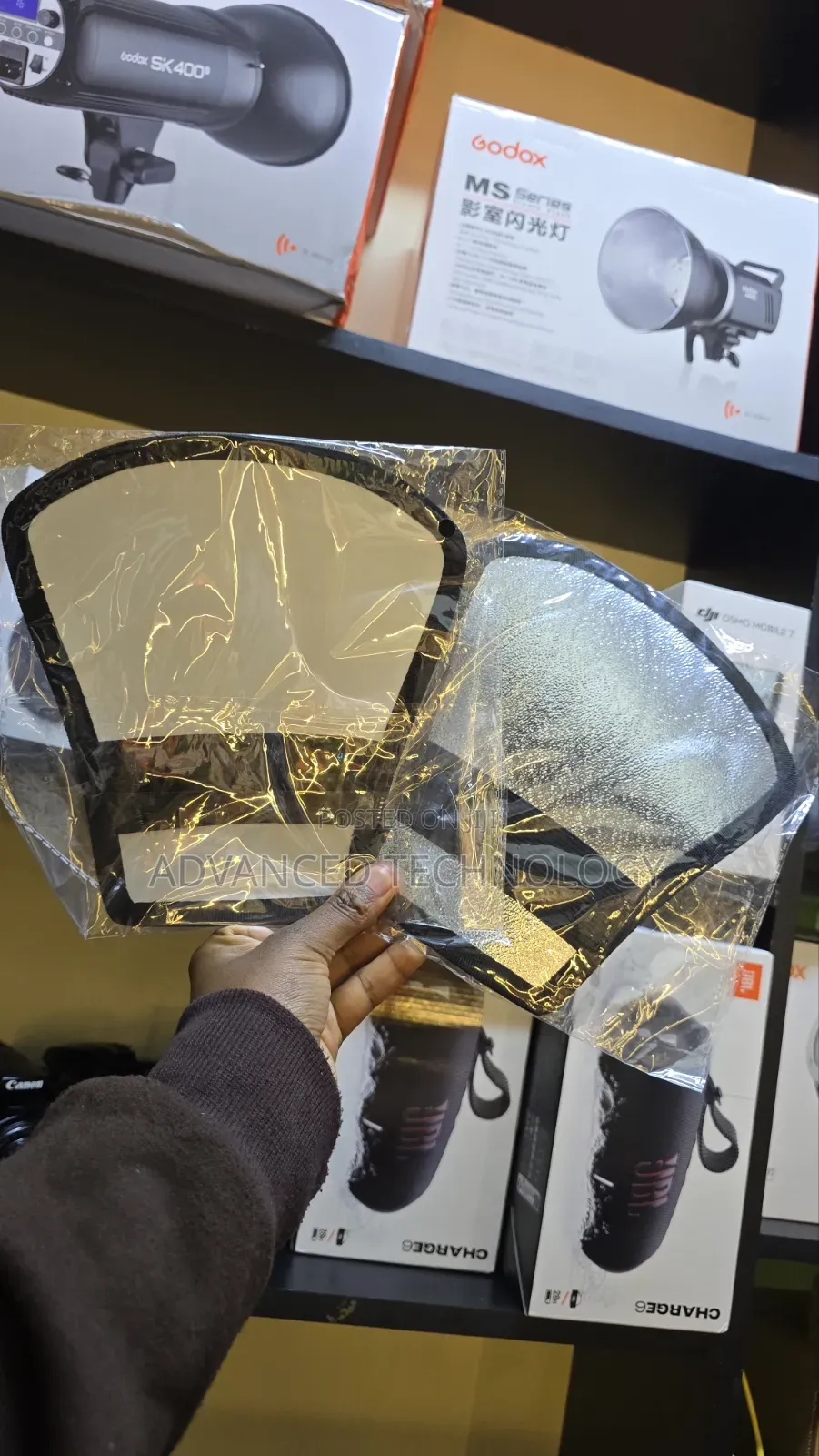 Double Sided Speedlite Reflector