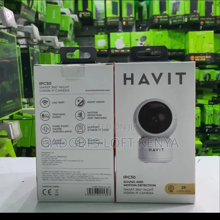 Havit Ipc30 Sound N Motion Detection Smart 3600 Night Vision Ip Camera