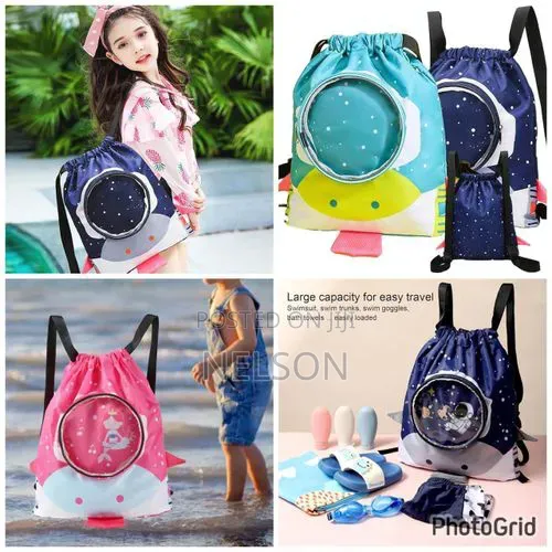 Cartoon Drawstring Water Proof Swimming Bag