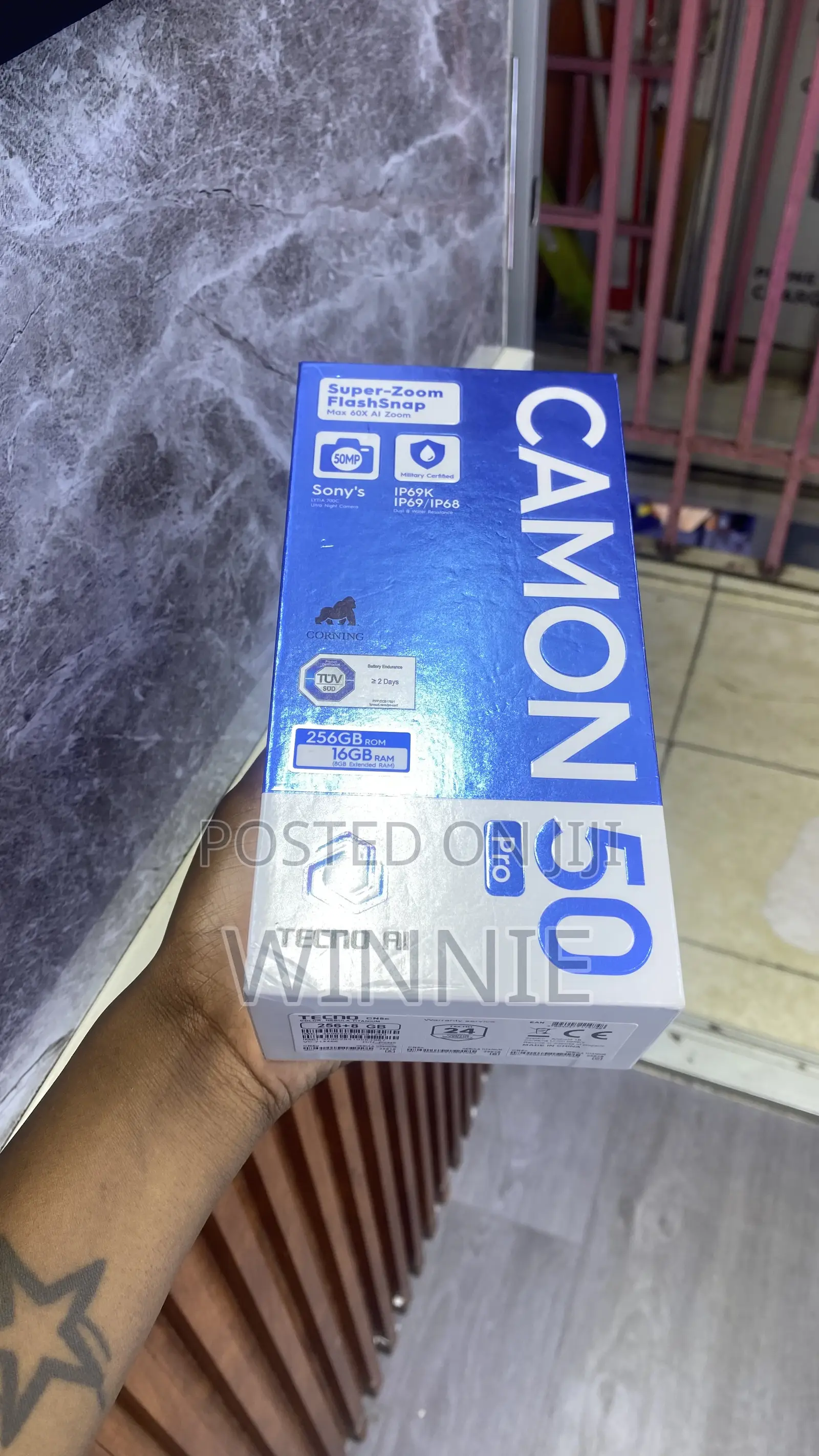 New Tecno Camon 50 Pro 256 GB Black