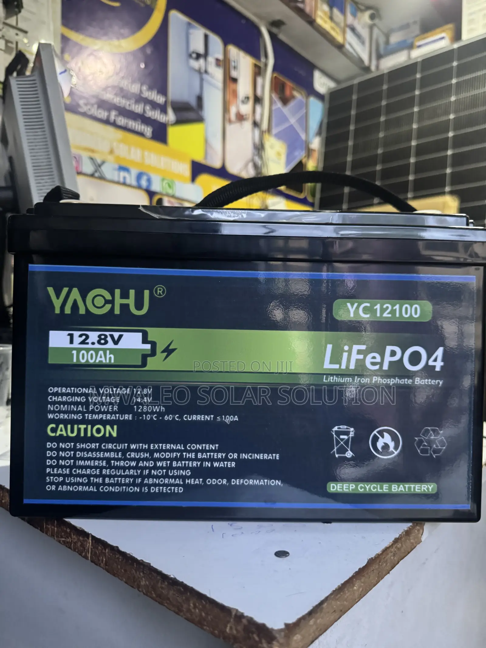 Lithium Battery 12.8 100ah Yachu