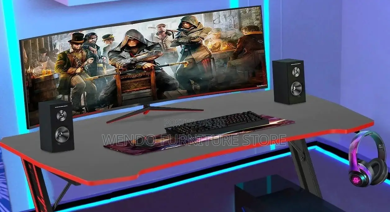 Office Table; 1200mm Desk With Led Lightings on Top