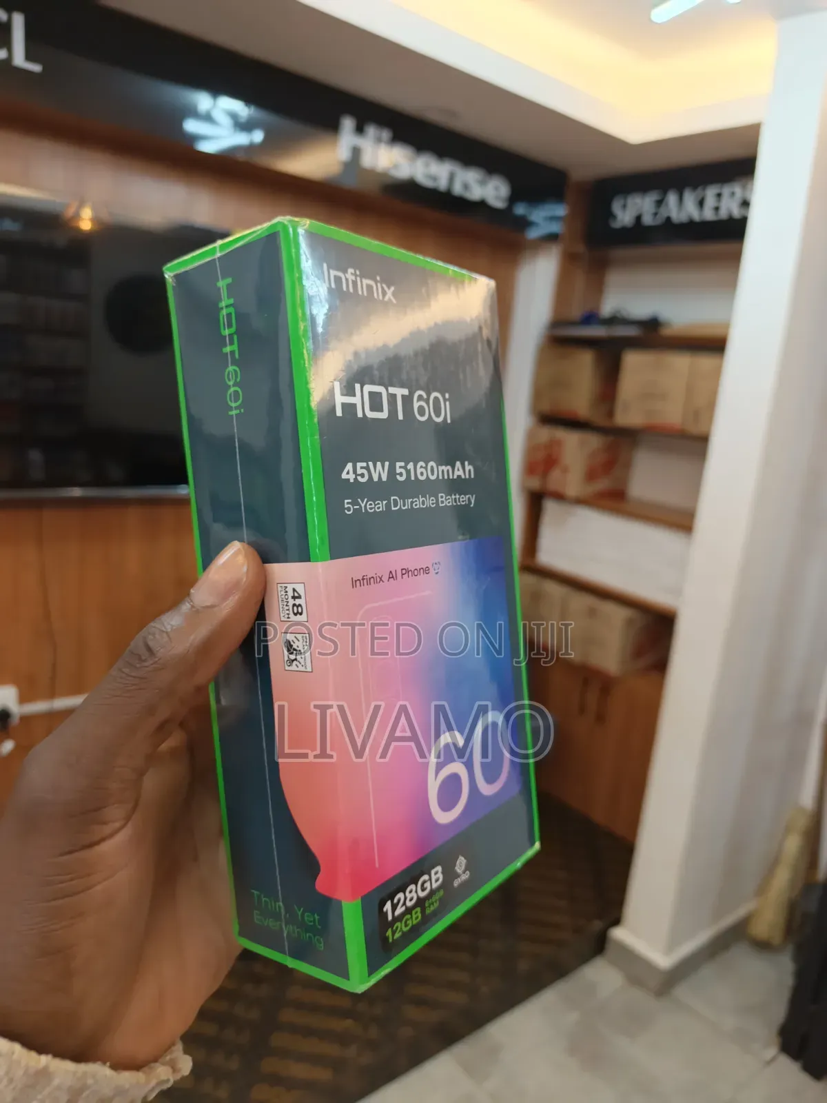 New Infinix Hot 60i 128 GB Blue