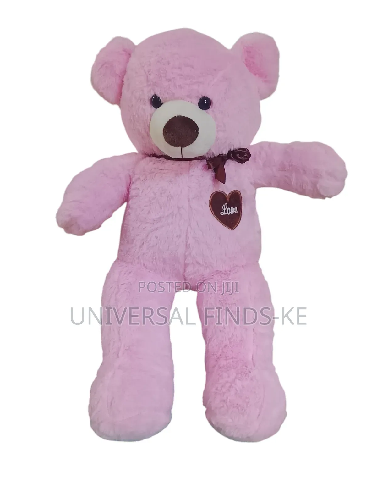 Pink Teddy Bear Plush Toy – Soft Hugging Gift for Kids Loved Ones