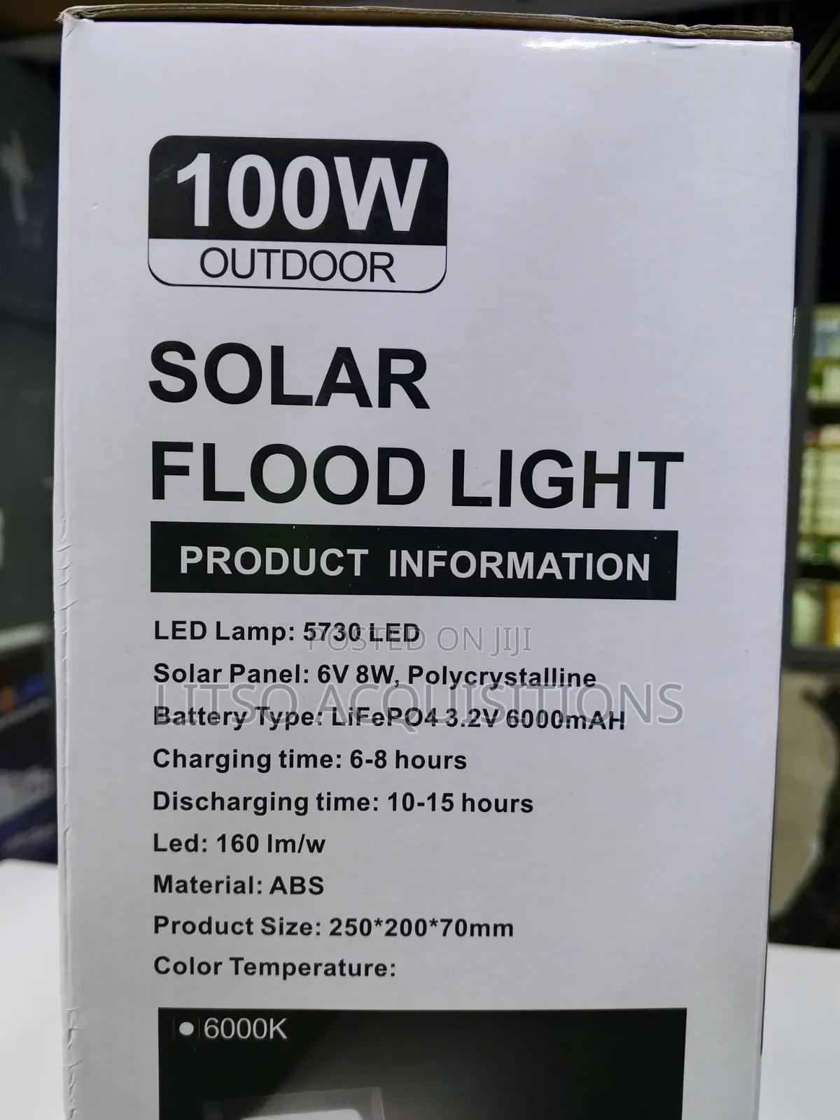 109w All Top Solar Floodlight. (Two Colors Mode)