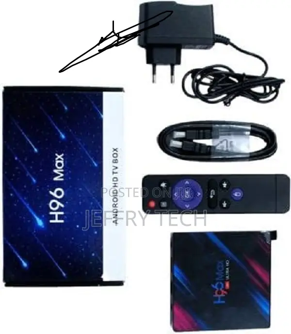 H96 Max Android Uhd Tv Box 4gb Ram 32gb Rom Wi-fi Media Streaming Dev