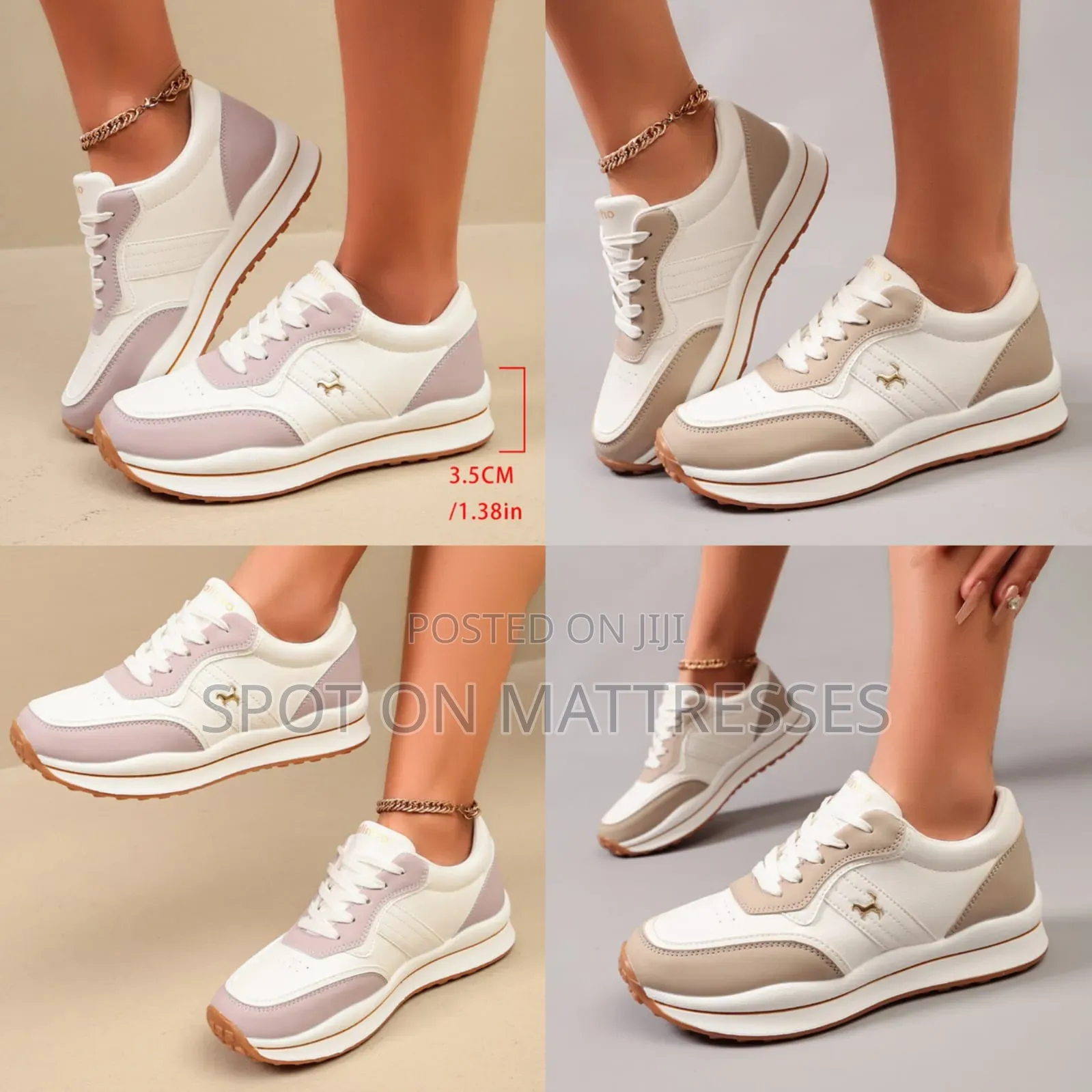 Ladies Two-Tone Chunky Sneakers. Sizes 36-42. Delivery Available.