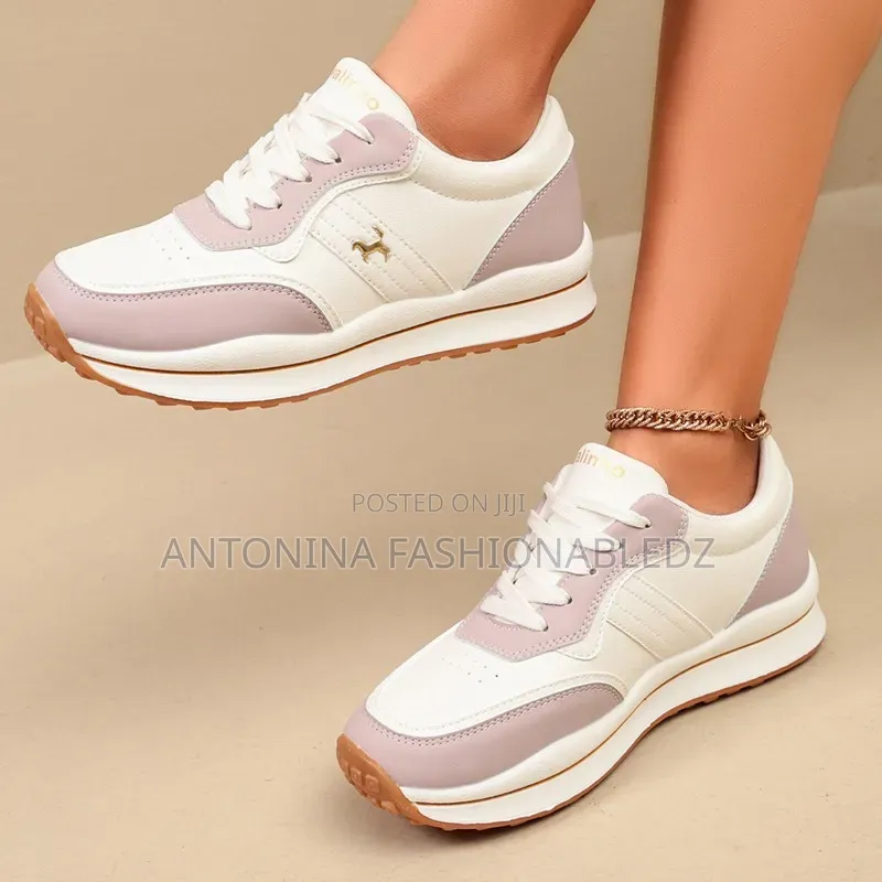 Ladies Two Tone Chunky Sneakers 36-42