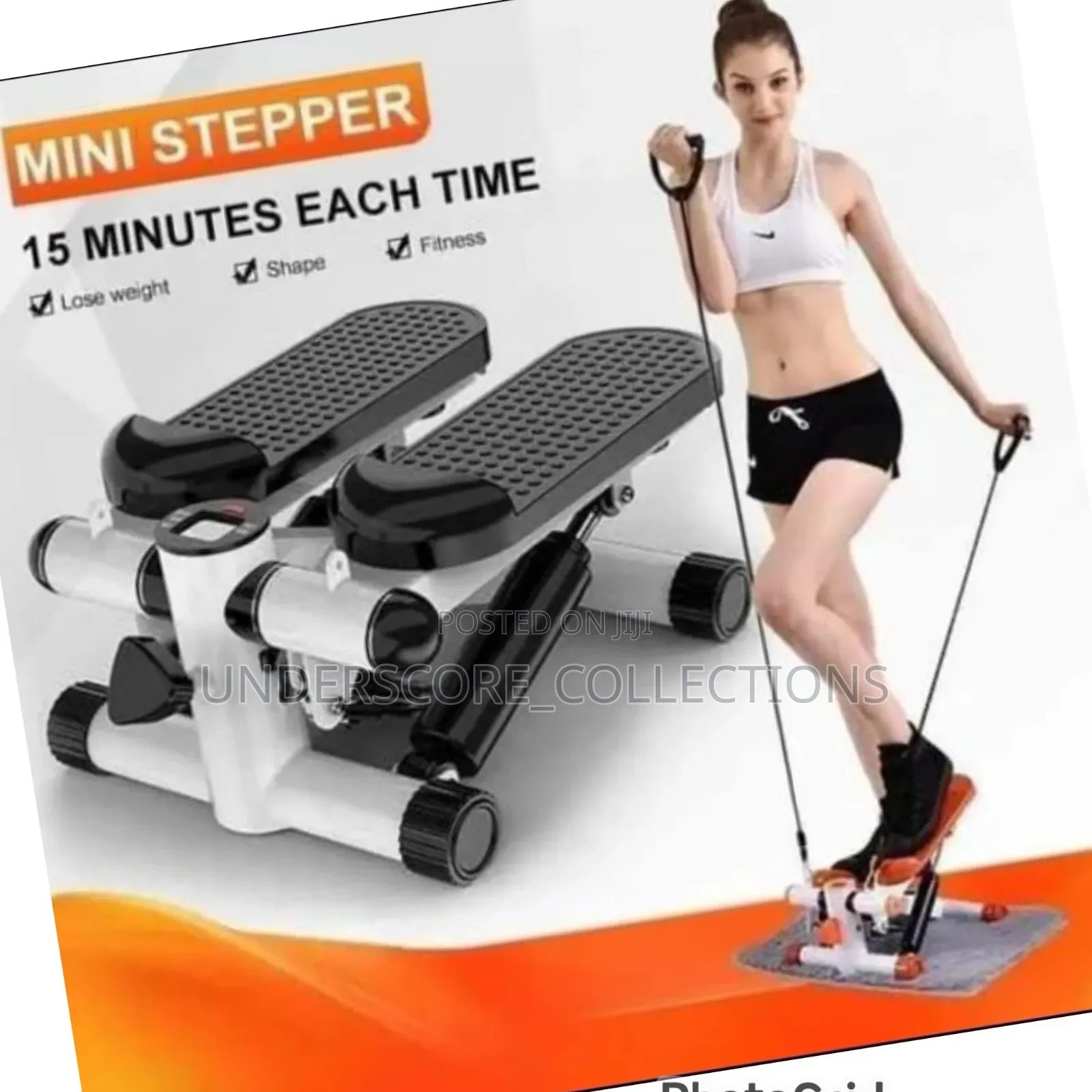 *Mini Stepper With Resistance Bands*