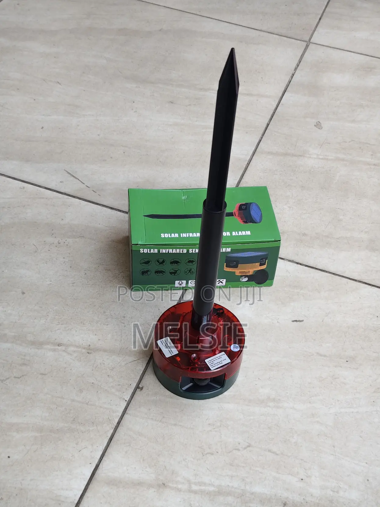 Solar Security Alarm With Pir Motion Sensor Siren