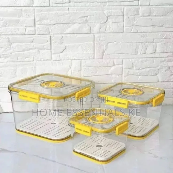 *3pcs \ Set Stackable Multipurpose Food Storage Containers 2l,3l,5l