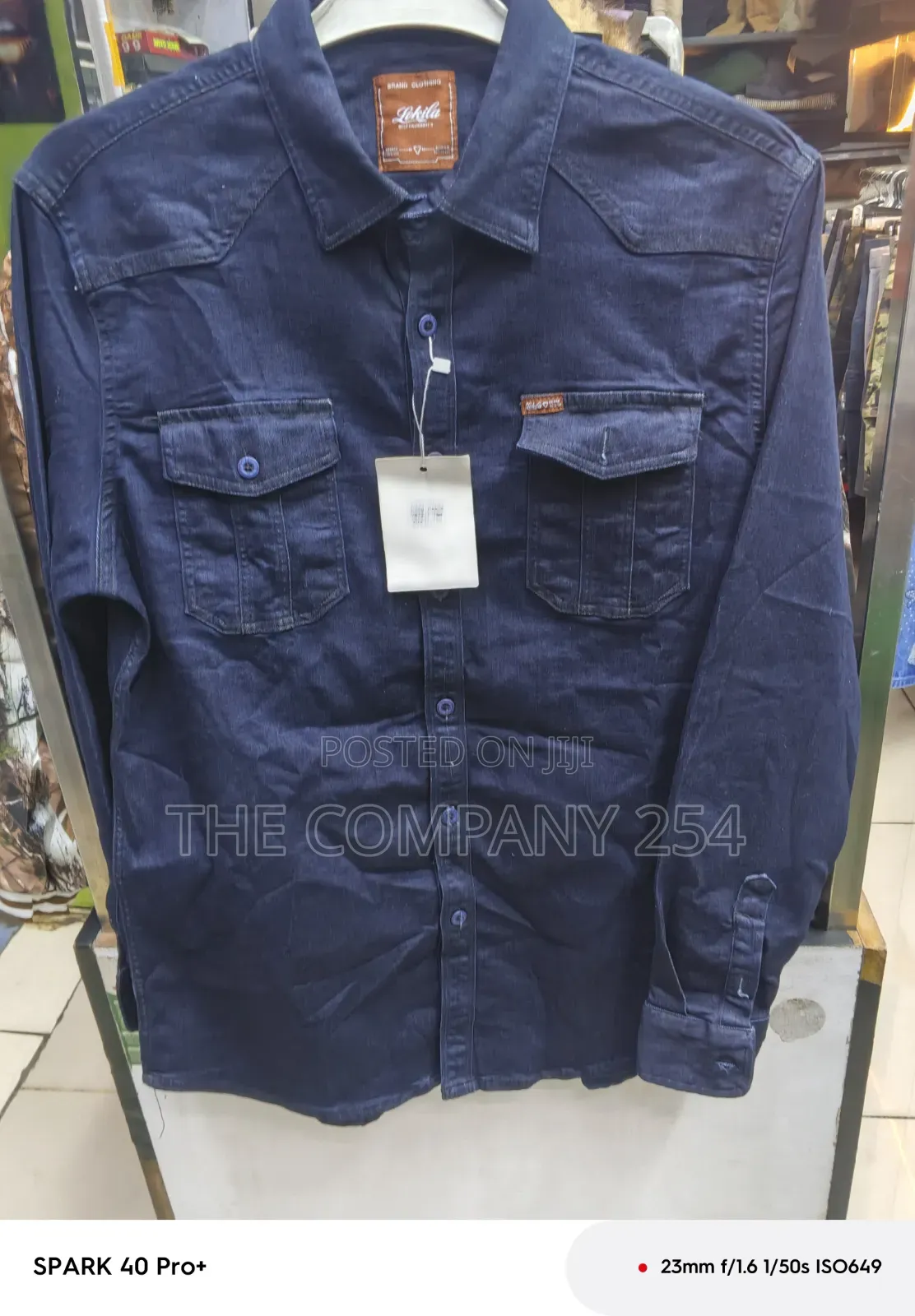 Quality Casual Denim Jeans Double Pocket Jeans Shirts